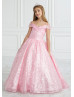 Cap Sleeves Sequin Glitter Flower Girl Dress